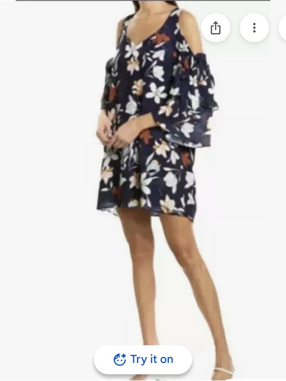 PARKER Moondance Floral Cold-Shoulder Shift Dress NWT